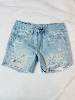 AMERICAN Eagle Outfitters Denim '90s Midi Boyfriend Short - 00/24